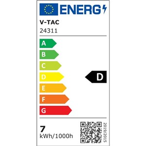Oprawa ścienna elewacyjna V-TAC LED 8W IP44 czarna VT-10179 3000K 900lm