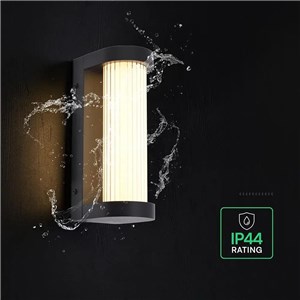 Oprawa ścienna elewacyjna V-TAC LED 8W IP44 czarna VT-10180 3000K 1100lm