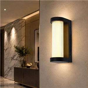 Oprawa ścienna elewacyjna V-TAC LED 8W IP44 czarna VT-10180 3000K 1100lm