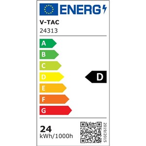 Słupek ogrodowy V-TAC 80CM LED 24W IP44 czarny VT-10181 3000K 3400lm