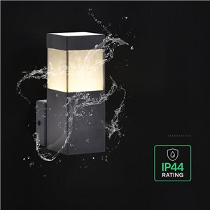 Oprawa ścienna elewacyjna V-TAC LED GU10 czarna IP44 VT-10186 3 lata gwarancji