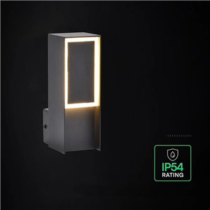 Oprawa ścienna elewacyjna V-TAC LED 5W IP44 czarna VT-10189 3000K 700lm