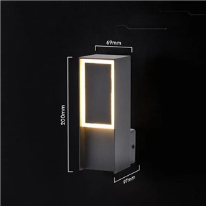 Oprawa ścienna elewacyjna V-TAC LED 5W IP44 czarna VT-10189 3000K 700lm