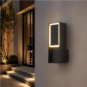 Oprawa ścienna elewacyjna V-TAC LED 5W IP44 czarna VT-10189 3000K 700lm