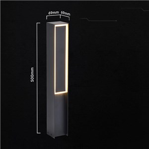 Słupek ogrodowy V-TAC 50CM LED 8W IP54 czarny VT-10190 3000K 1100lm