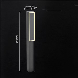 Słupek ogrodowy V-TAC 80CM LED 24W IP54 czarny VT-10191 3000K 3400lm