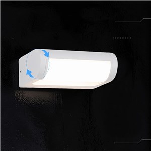 Kinkiet ścienny ogrodowy elewacyjny V-TAC 10W CREE CHIP regulowany IP65 biały VT-120012-W 3000K 1550lm 6 lat gwarancji