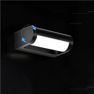 Kinkiet ścienny ogrodowy elewacyjny V-TAC 10W CREE CHIP regulowany IP65 czarny VT-120012-B 3000K 1550lm 6 lat gwarancji