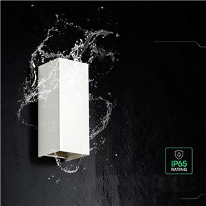 Oprawa ścienna V-TAC 10W LED COB biała IP65 CCT zmiana barwy VT-120112-W 2700K-3200K-4000K 1250lm