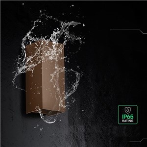 Oprawa ścienna V-TAC 10W LED COB brąz corten IP65 CCT zmiana barwy VT-120112-C 2700K-3200K-4000K 1250lm