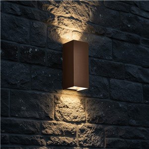 Oprawa ścienna V-TAC 10W LED COB brąz corten IP65 CCT zmiana barwy VT-120112-C 2700K-3200K-4000K 1250lm