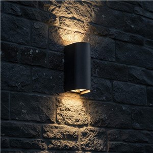 Oprawa ścienna V-TAC 10W LED COB czarna IP65 CCT zmiana barwy VT-120113-B 2700K-3200K-4000K 1250lm