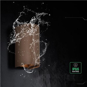 Oprawa ścienna V-TAC 10W LED COB brąz corten IP65 CCT zmiana barwy VT-120113 2700K-3200K-4000K 1250lm