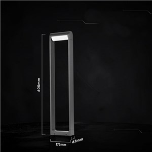 Słupek ogrodowy 60cm V-TAC 10W LED CREE CHIP regulowany IP65 czarny VT-120011 3000K 1550lm 6 lat gwarancji