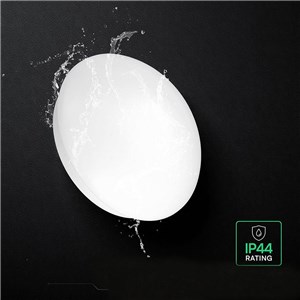 Oprawa sufitowa plafoniera E27 V-TAC biała okrągła fi28cm IP44 czujnik ruchu mikrofalowy VT-8178 5 lat gwarancji