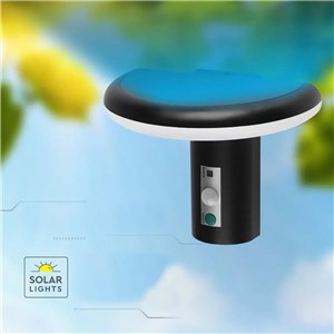 Kinkiet ogrodowy ścienny solarny V-TAC 2W LED czujnik ruchu IP54 VT-81018 3000K 95lm 3 lata gwarancji