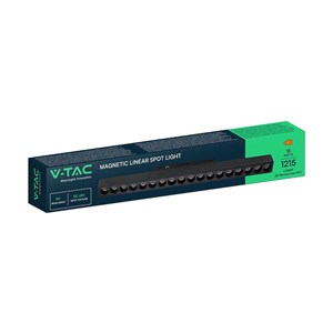 Oprawa szynoprzewód 48V V-TAC 15W 48V 36st LED czarna VT-41022 4000K 1215lm 3 lata gwarancji