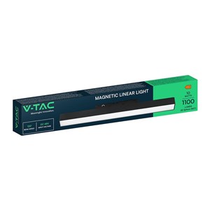 Oprawa szynoprzewód 48V V-TAC 10W 48V 120st LED czarna VT-41026 6400K 1100lm 3 lata gwarancji
