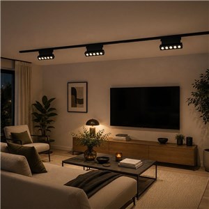 Oprawa szynoprzewód 48V V-TAC 5W 48V 36st LED czarna 12cm regulowana VT-41028 6400K 400lm 3 lata gwarancji
