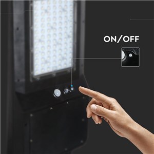 Naświetlacz oprawa uliczna solarna V-TAC 40W LED czarna IP65 150Lm/W CCT VT-ST43 3000K-4000K-6500K 6000lm 3 lata gwarancji