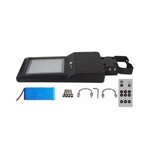 Naświetlacz oprawa uliczna solarna V-TAC 40W LED czarna IP65 150Lm/W CCT VT-ST43 3000K-4000K-6500K 6000lm 3 lata gwarancji