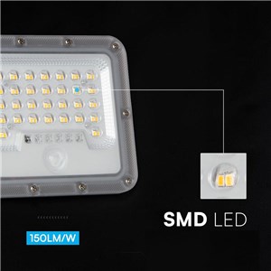 Naświetlacz LED solarny V-TAC 10W czujnik pilot auto timer IP65 czarny 150LM/W IP65 VT-44048 6000K 1500lm
