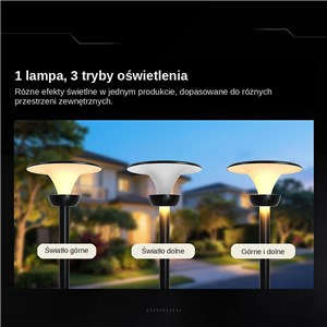Oprawa ogrodowa parkowa solarna LOTUS V-TAC 20W LED pilot czujnik timer LifePO4 6000mAh CCT czarna VT-10200 3000K-4000K-6000K 2400lm 3 lata gwarancji