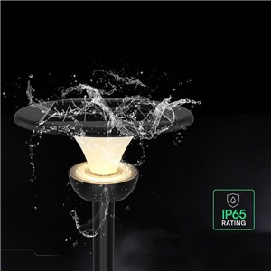 Oprawa ogrodowa parkowa solarna LOTUS V-TAC 20W LED pilot czujnik timer LifePO4 6000mAh CCT czarna VT-10200 3000K-4000K-6000K 2400lm 3 lata gwarancji