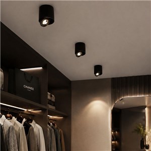 Oprawa V-TAC LED CREE uchylny downlight natynkowy 12W CRI90+ CCT IP44 biała VT-110012CCT 3000K-4000K-6500K 800lm 6 lat gwarancji