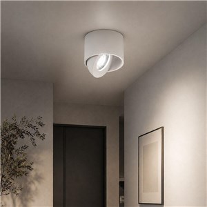 Oprawa V-TAC LED CREE uchylny downlight natynkowy 18W CRI90+ CCT IP44 biała VT-110018CCT 3000K-4000K-6500K 1350lm 6 lat gwarancji