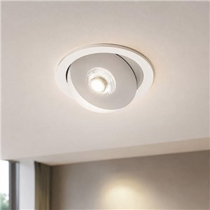 Oprawa V-TAC LED CREE uchylny downlight wpuszczany 12W CRI90+ CCT IP44 biała VT-110011CCT 3000K-4000K-6500K 800lm 6 lat gwarancji