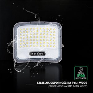 Naświetlacz LED solarny V-TAC 12W pilot auto timer IP65 czarny CCT VT-105W 3000K-4500K-6500K 2000lm