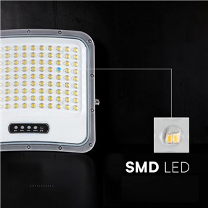 Naświetlacz LED solarny V-TAC 20W pilot auto timer IP65 czarny CCT VT-205W 3000K-4500K-6500K 2000lm