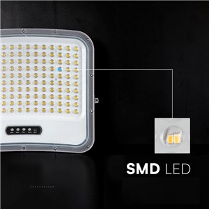 Naświetlacz LED solarny V-TAC 25W pilot auto timer IP65 czarny CCT VT-305W 3000K-4500K-6500K 2000lm