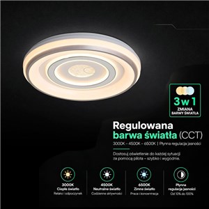 Oprawa sufitowa V-TAC 60W LED CCT 480x60mm pilot VT-84240 4200lm