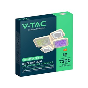 Oprawa sufitowa V-TAC 2x40W LED CCT 480x480x50mm pilot VT-84243 7200lm