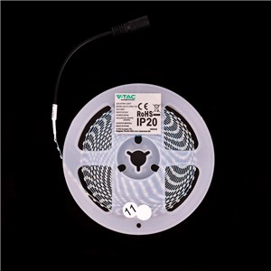 Taśma LED V-TAC SMD2835 128LED 24V IP20 Szerokość 4mm VT-2835 128 3000K 1200lm