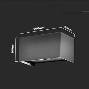 Oprawa ścienna V-TAC 24W LED góra dół IP65 szara VT-8125 3000K 2720lm