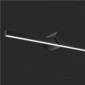 Oprawa kinkiet ścienny V-TAC 10W LED czarny IP65 lustro obraz łazienka VT-7022-B 3000K 1530lm