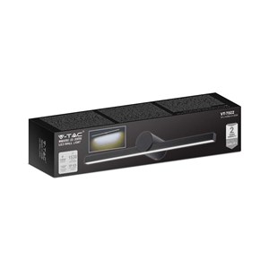 Oprawa kinkiet ścienny V-TAC 10W LED czarny IP65 lustro obraz łazienka VT-7022-B 3000K 1530lm