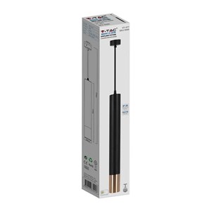 Oprawa zwieszana V-TAC GU10 GU10 czarny+złoty 60x500mm VT-977 3 Lata Gwarancji