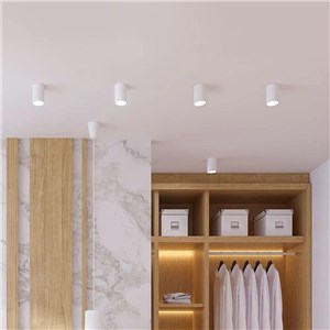 Oprawa V-TAC GU10 okrągła natynkowa tuba biała+złoty 98x118mm VT-978RD 3 lata gwarancji