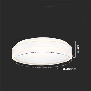 Plafon V-TAC 38W LED 3w1 Biały Okrągły fi.40cm VT-7757 4000K 4050lm