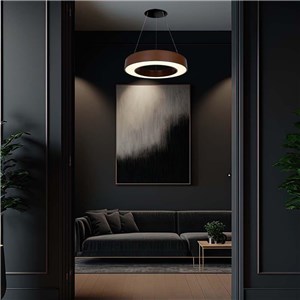 Oprawa zwieszana V-TAC 50W LED triac brąz corten fi.60cm VT-7760-C 4000K 6100lm