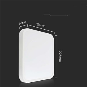 Oprawa sufitowa plafoniera V-TAC 18W LED kwadrat 30x30cm natynkowy pilot czujnik ruchu IP44 biały VT-8618S 4000K 1830lm