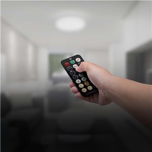 Oprawa sufitowa plafoniera V-TAC 18W LED SAMSUNG CHIP kwadrat 30x30cm natynkowy pilot czujnik ruchu IP44 czarny VT-8618S 4000K 1830lm 5 lat gwarancji