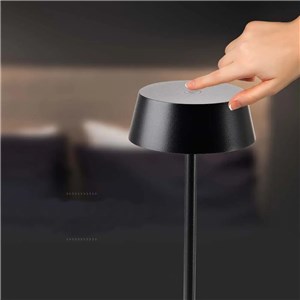 Lampka stołowa nocna V-TAC 2W LED 32,5cm ładowanie ściemnianie IP54 czarna VT-7562 3000K 200lm