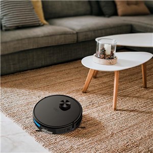 Odkurzacz Automatyczny V-TAC SMART WiFi Auto powrót Gyro Laser Czarny Amazon Alexa Google Home VT-5557