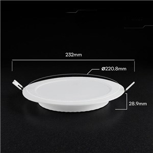 Panel wpuszczany downlight V-TAC 18W LED CREE CHIP okrągły 220x28mm VT-61018CCT 3000K-4000K-6500K 1980lm 6 lat gwarancji