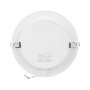 Panel wpuszczany downlight V-TAC 18W LED SAMSUNG CHIP okrągły 220x28mm VT-61018RD-S 6500K 1980lm 5 lat gwarancji
